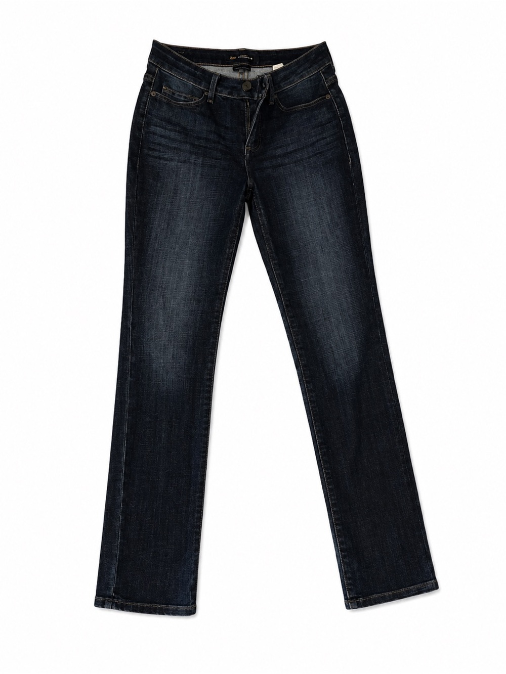Lee Straight Leg Jeans in Dark Blue Denim
